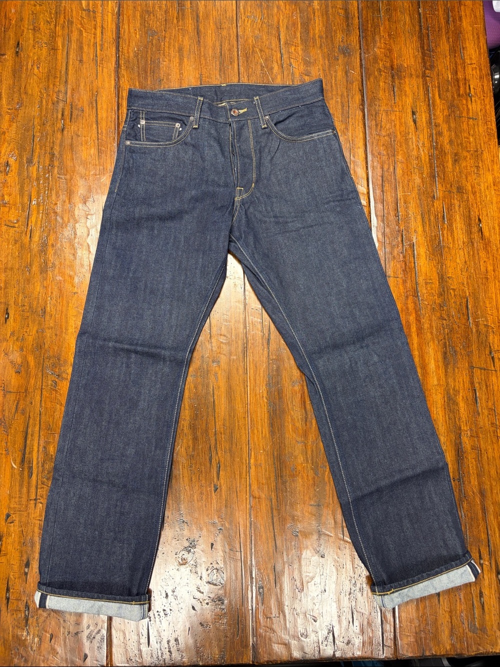 Railcar Fine Goods Rebels X130 Modern Straight Leg 14 Oz Classic Indigo Selvedge